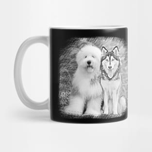 Dog Pencil Draw Mug